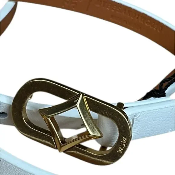 MCM Reversible Diamond Napa Belt / White display picture 3